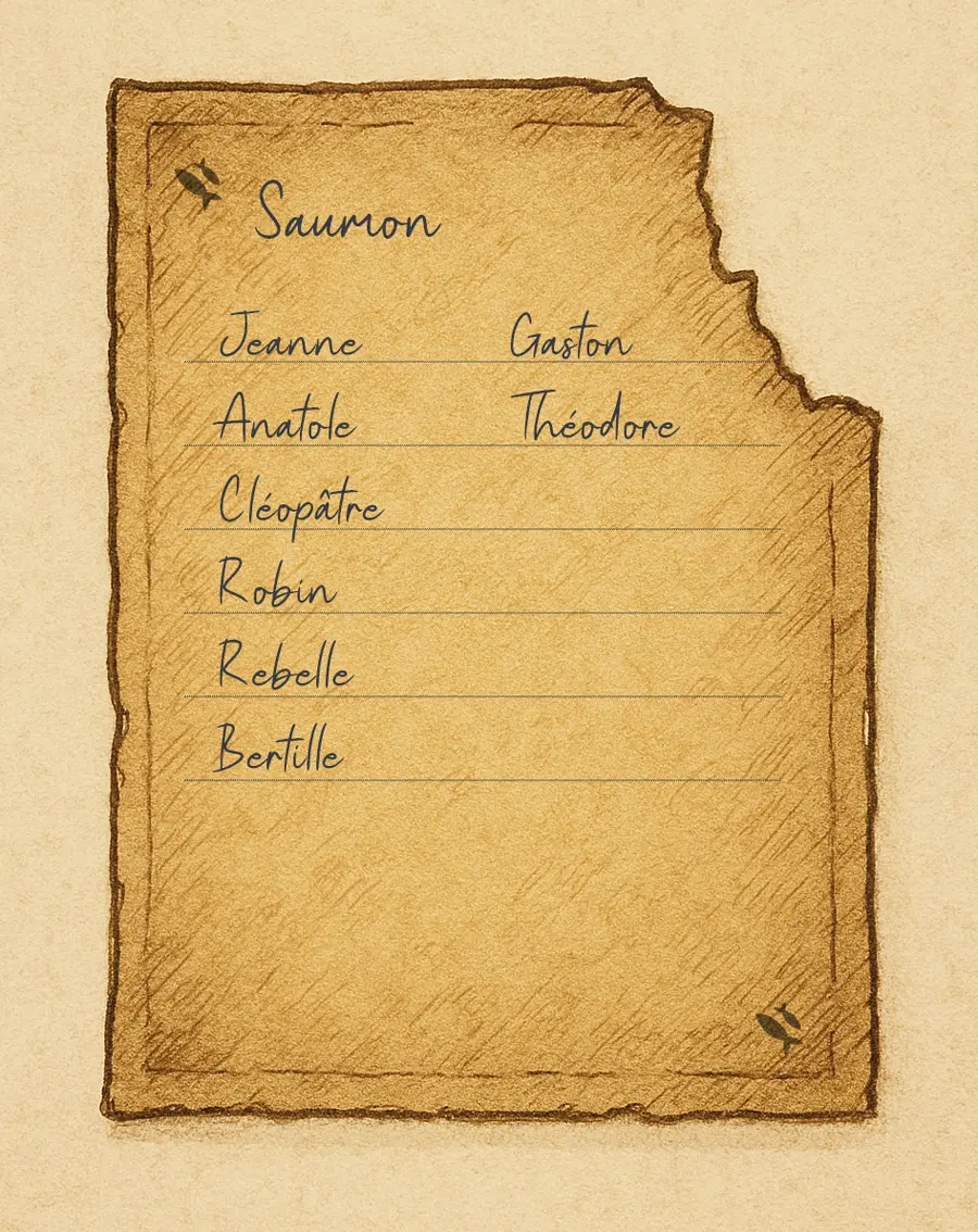 Liste des personnes ayant acheté du saumon chez Lofi